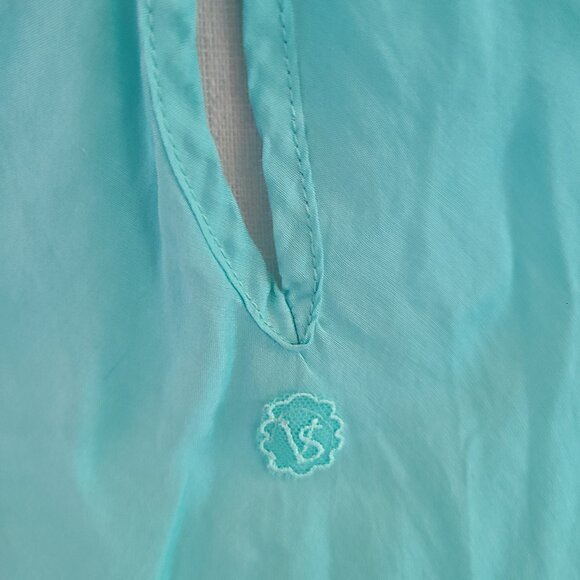 VTG Victoria’s Secret Silk Blend Nightgown Babydoll Chemise SZ S Racerback Blue - Picture 6 of 7